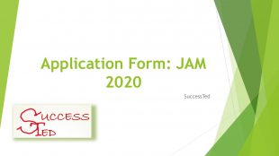 Application Form: IIT JAM 2020