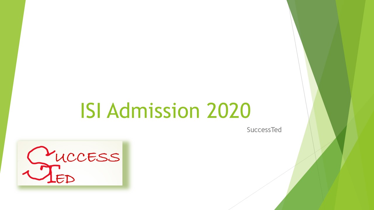 ISI Admission 2020