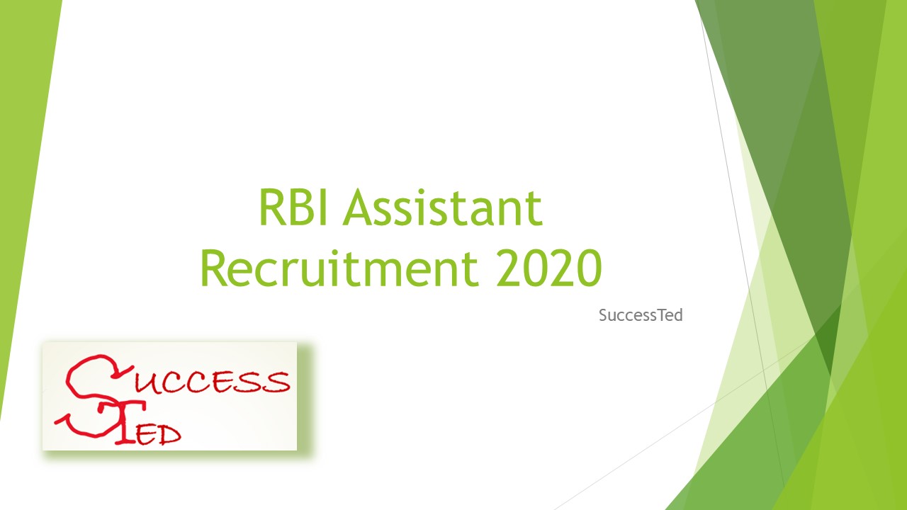 RBI Assistant Recruitment 2020